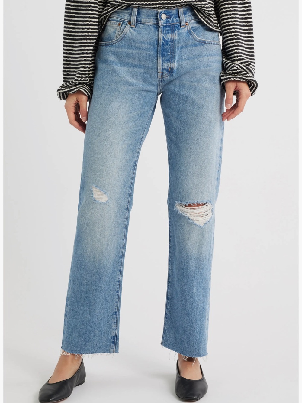 NWT Madewell The Dean Easy Straight Jean